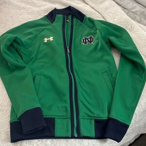 Under Armour Green and Navy Varsity Jacket